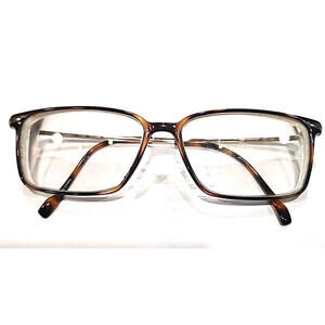 Stepper SI20033 Thin Tortoise Gold Titanium Metal Rectangle Eyeglasses 53-14 135
